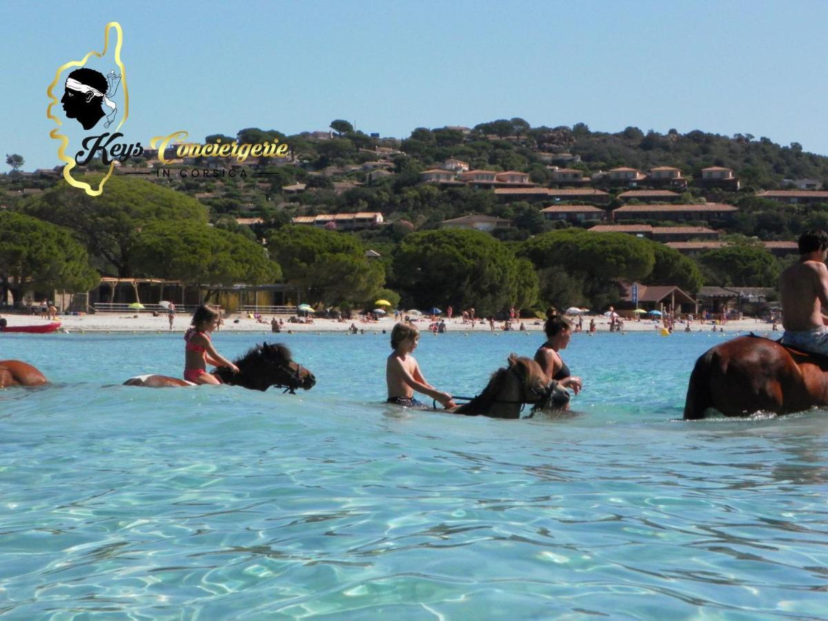 Residence Cala Sultana N62 - 4 Pers Avec Piscine Chauffee- Acces Prive A La Plage De Santa Giulia Porto-Vecchio  Exterior foto